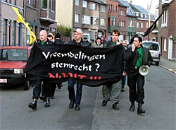 Betoging in Wetteren, december 2003