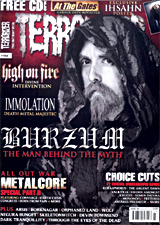 Voorkant Terrorizer Magazine met Varg Vikernes