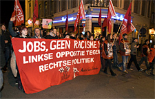 Antiracistische streetrave in Gent