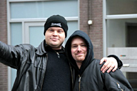 Roy Matthijsse en Bas van Oorschot (rechts) 